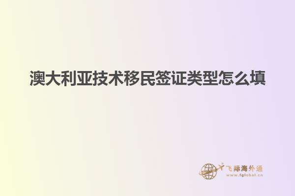 澳大利亚技术移民签证类型怎么填