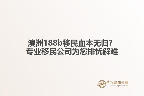 澳洲188b移民血本无归？专业移民公司为您排忧解难