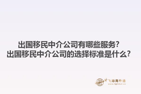 出国移民中介公司有哪些服务？出国移民中介公司的选择标准是什么？1.jpg