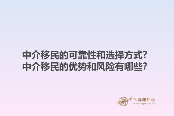 中介移民的可靠性和选择方式？中介移民的优势和风险有哪些？1.jpg