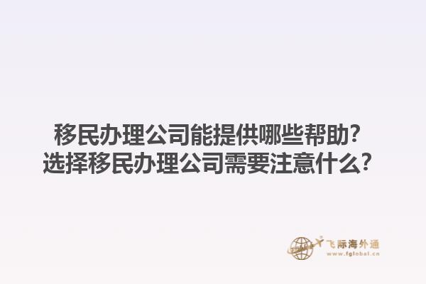 移民办理公司能提供哪些帮助？选择移民办理公司需要注意什么？1.jpg