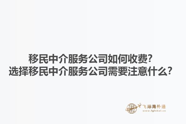 移民中介服务公司如何收费？选择移民中介服务公司需要注意什么？