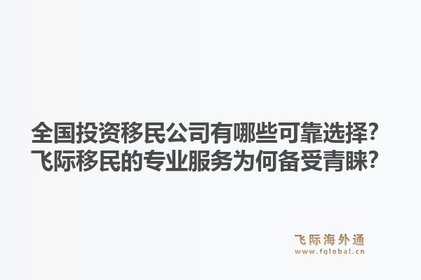 全国投资移民公司有哪些可靠选择？飞际移民的专业服务为何备受青睐？